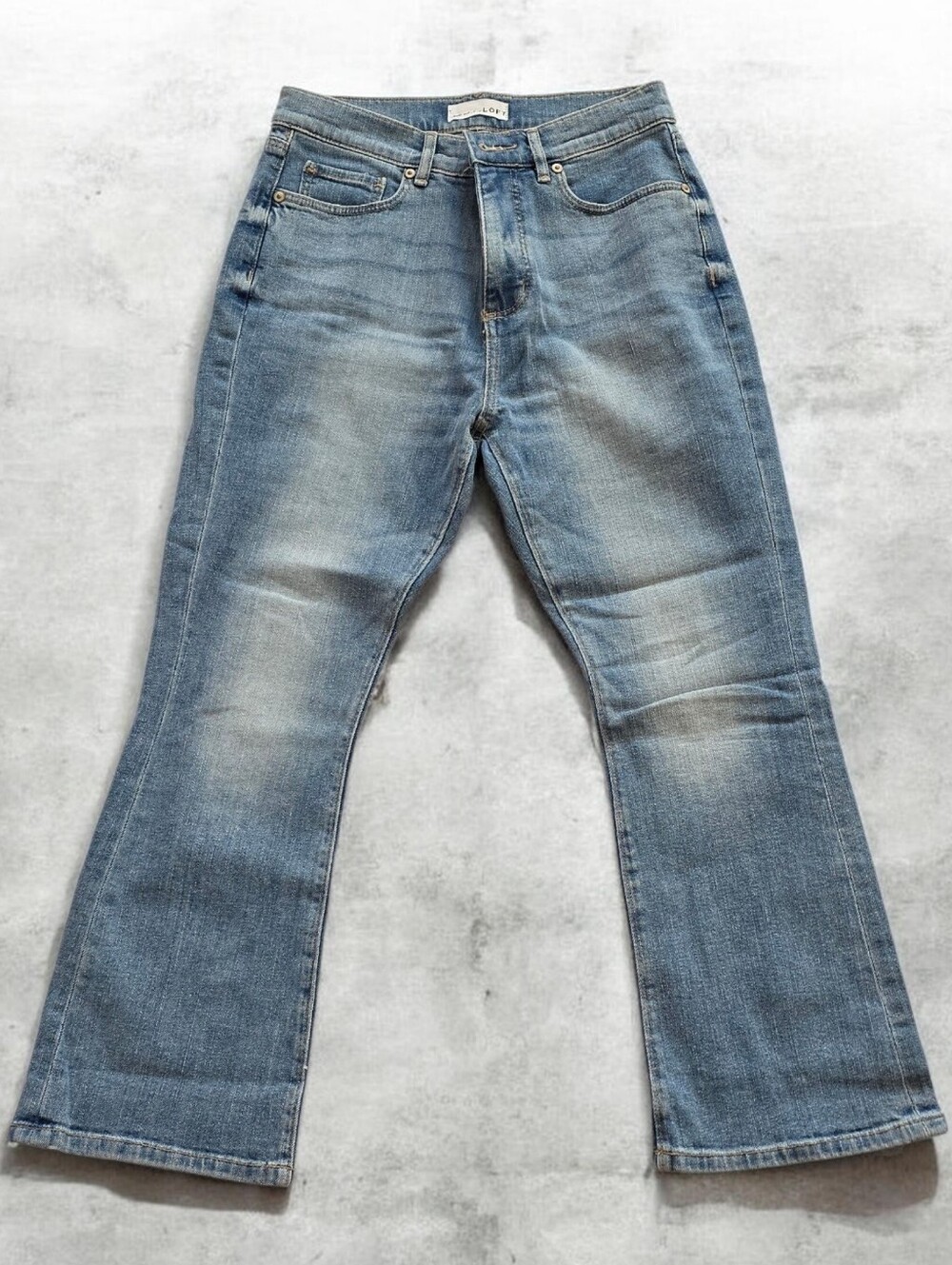 LOFT Discontinued "Made And Loved" High Waist Kick Crop Jeans. Discontinued